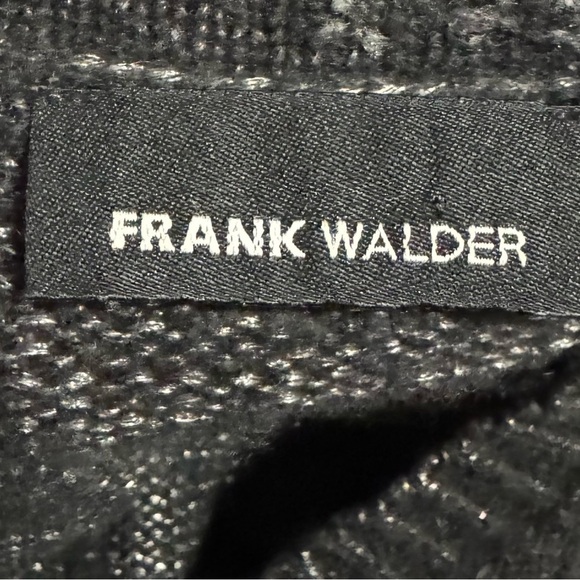 Frank Walder Women's Short Sleeve Button Up Cardigan Spotted Dark Gray Size 12 - Picture 9 of 11